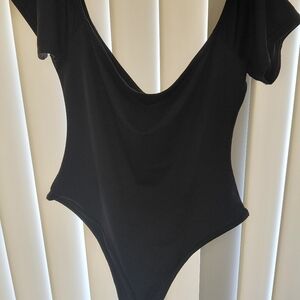 Black Off The Shoulder Bodysuit